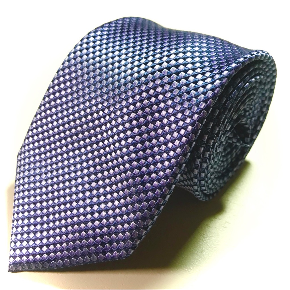 MICHAEL KORS silk geo pattern necktie